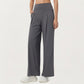 High Waist Pleated Wide Leg Sweatpants with Smooth Stretch Fabric and Relaxed Silhouette