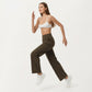 High Waist Pleated Wide Leg Sweatpants with Smooth Stretch Fabric and Relaxed Silhouette