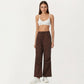 High Waist Wide Leg Cargo Sweatpants with Adjustable Drawstring and Utility Pocket Design
