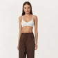 High Waist Wide Leg Cargo Sweatpants with Adjustable Drawstring and Utility Pocket Design
