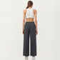 High Waist Wide Leg Cargo Sweatpants with Adjustable Drawstring and Utility Pocket Design