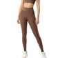 High Waist Full Length Leggings with Smooth Stretch Fabric and Contoured Fit