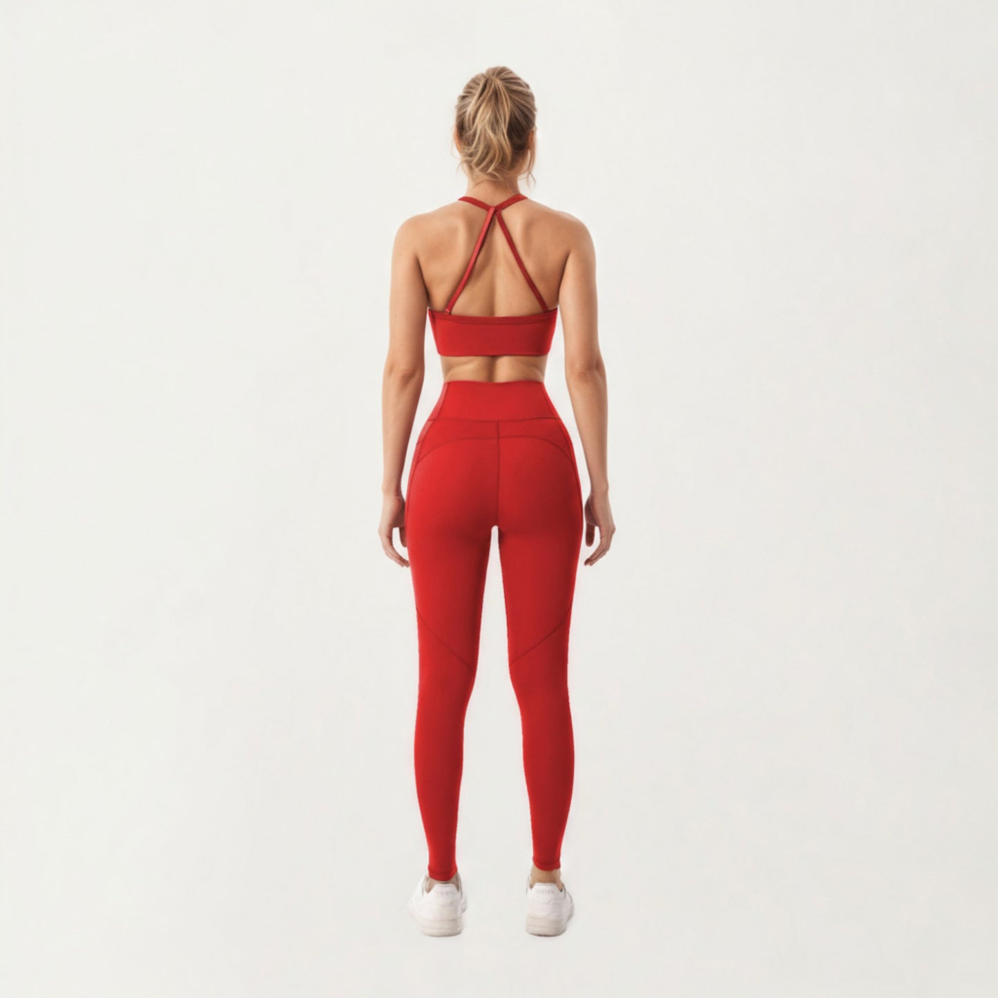 High Waist Full Length Leggings with Smooth Stretch Fabric and Contoured Fit