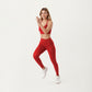 High Waist Full Length Leggings with Smooth Stretch Fabric and Contoured Fit