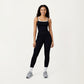 Double Strap Fitted Active Tank Top with Built-In Shelf Bra