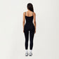 Double Strap Fitted Active Tank Top with Built-In Shelf Bra