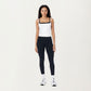 Double Strap Fitted Active Tank Top with Built-In Shelf Bra