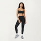 Seamless Rib Knit Bralette Top with Adjustable Spaghetti Straps