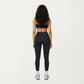 Seamless Rib Knit Bralette Top with Adjustable Spaghetti Straps