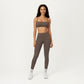 Seamless Rib Knit Bralette Top with Adjustable Spaghetti Straps