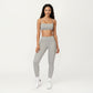Seamless Rib Knit Bralette Top with Adjustable Spaghetti Straps