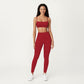 Seamless Rib Knit Bralette Top with Adjustable Spaghetti Straps
