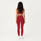 Seamless Rib Knit Bralette Top with Adjustable Spaghetti Straps