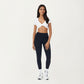 Short Sleeve Twist Front V-Neck Crop Active Top