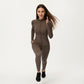 Long Sleeve Zip-Up Mock Neck Active Jacket with Thumbhole Cuffs