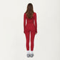 Long Sleeve Zip-Up Mock Neck Active Jacket with Thumbhole Cuffs