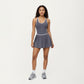 Pleated Tennis Dress with Contrast Trim and Built-In Shorts