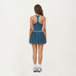 Pleated Tennis Dress with Contrast Trim and Built-In Shorts