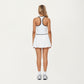 Pleated Tennis Dress with Contrast Trim and Built-In Shorts