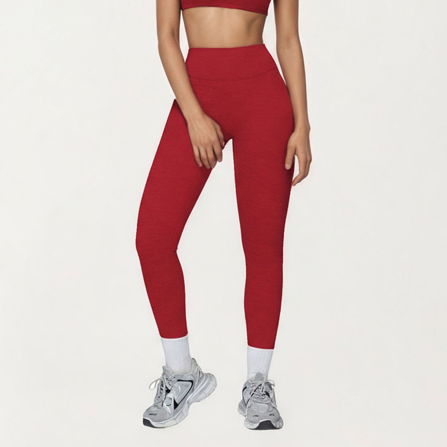 High Waist Seamless Full Length Compression Leggings