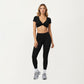 High Waist Full Length Leggings with Side Pockets and Smooth Compression Fit