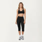 High Waist Capri Leggings with Smooth Compression Fit and Stretch Fabric
