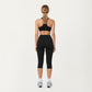 High Waist Capri Leggings with Smooth Compression Fit and Stretch Fabric