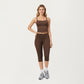 High Waist Capri Leggings with Smooth Compression Fit and Stretch Fabric