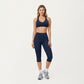 High Waist Capri Leggings with Smooth Compression Fit and Stretch Fabric