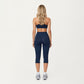 High Waist Capri Leggings with Smooth Compression Fit and Stretch Fabric