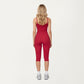 High Waist Capri Leggings with Smooth Compression Fit and Stretch Fabric