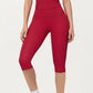 High Waist Capri Leggings with Smooth Compression Fit and Stretch Fabric