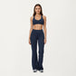 High Waist Flare Yoga Pants with Stretch Fabric and Smooth Compression Fit