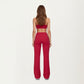 High Waist Flare Yoga Pants with Stretch Fabric and Smooth Compression Fit