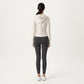 Long Sleeve Zip Up Hoodie Jacket with Contoured Fit and Thumbhole Cuffs