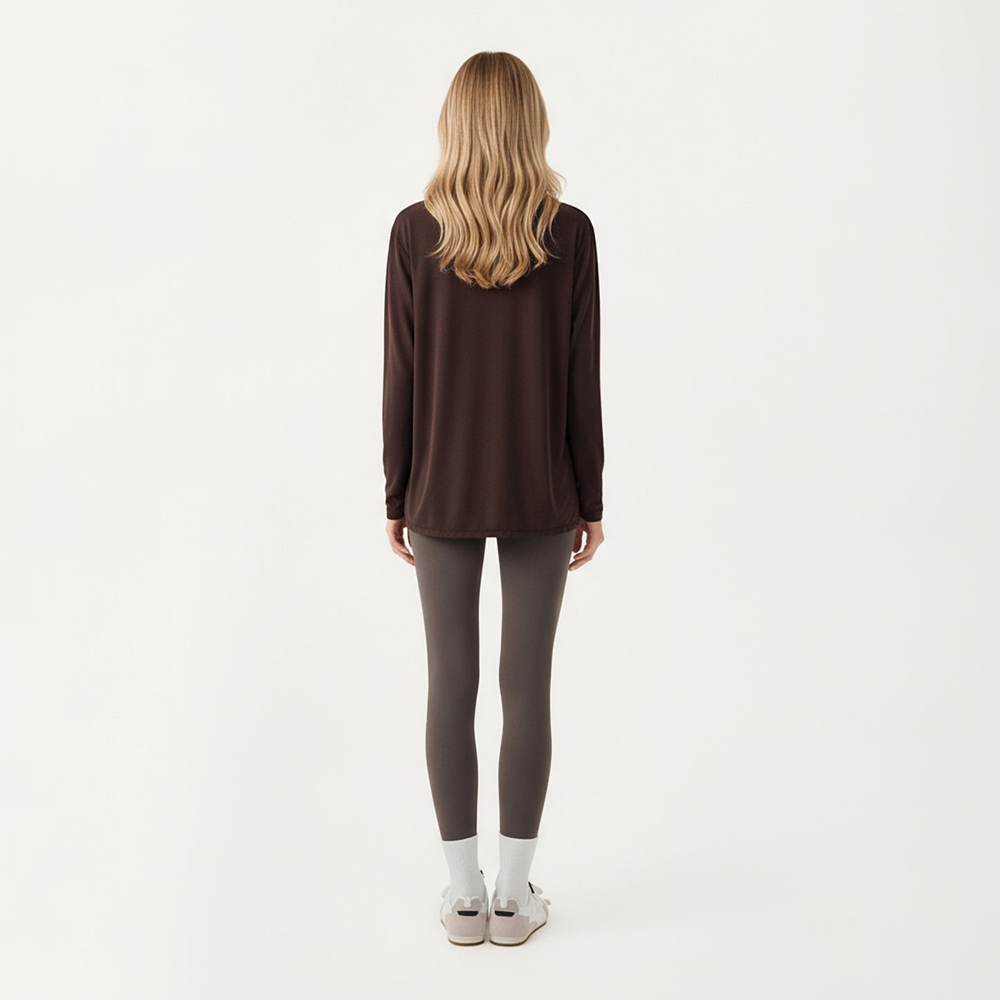 Long Sleeve Pullover Top with Relaxed Fit and Boat Neckline