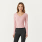 Long Sleeve Zip Front Cropped Jacket with Contoured Seams and Thumbhole Cuffs