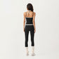 Contrast Trim Halter Neck Cami Top with Fitted Silhouette and Scoop Neckline