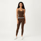Contrast Trim Halter Neck Cami Top with Fitted Silhouette and Scoop Neckline