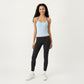Contrast Trim Halter Neck Cami Top with Fitted Silhouette and Scoop Neckline