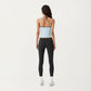 Contrast Trim Halter Neck Cami Top with Fitted Silhouette and Scoop Neckline
