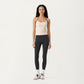 Contrast Trim Halter Neck Cami Top with Fitted Silhouette and Scoop Neckline