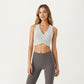 Sleeveless Wrap Front Crop Top with Deep V-Neckline and Twisted Hem Detail