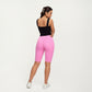 Ribbed Square Neck Tank Top with Wide Straps and Fitted Stretch Design