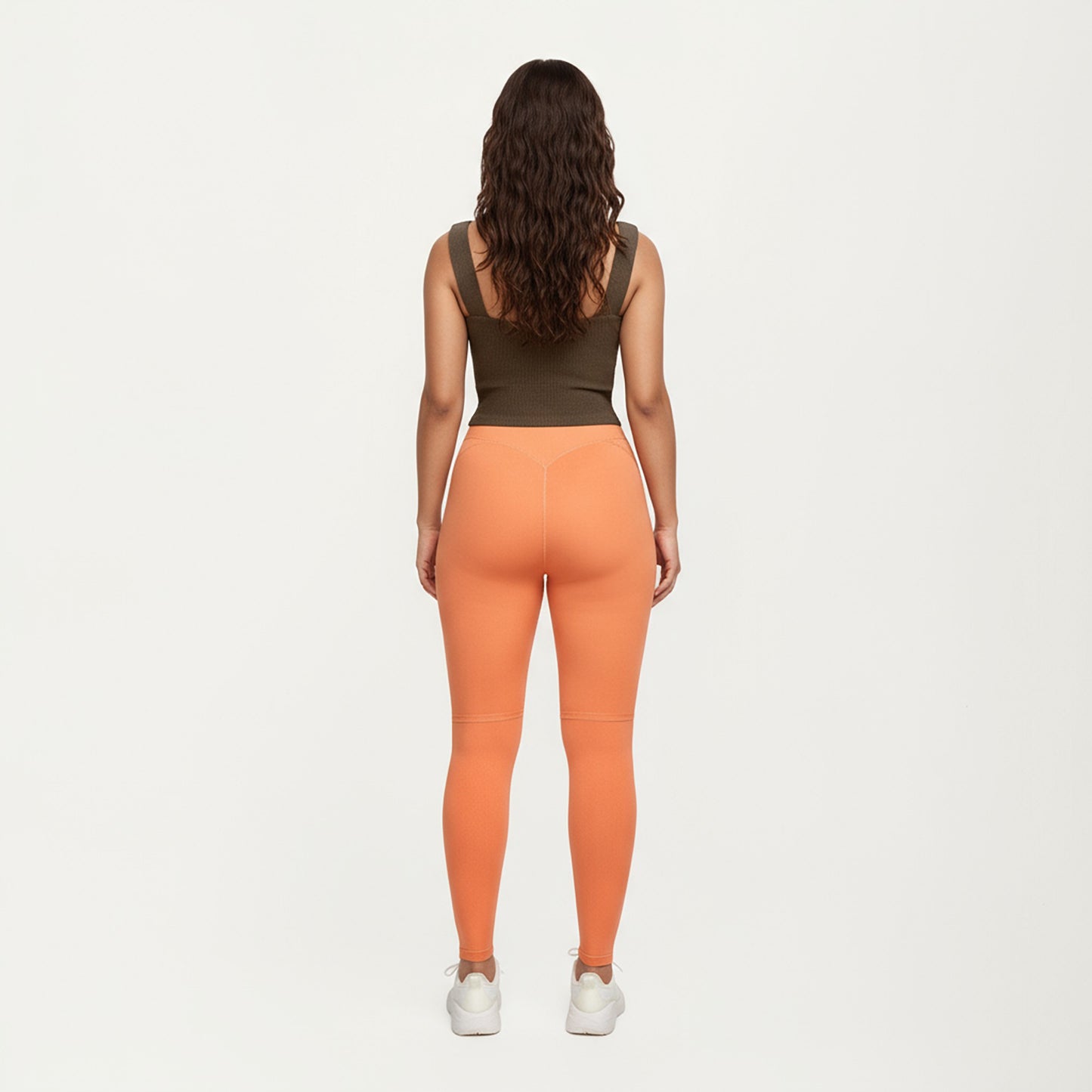 Ribbed Square Neck Tank Top with Wide Straps and Fitted Stretch Design