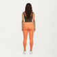 Ribbed Square Neck Tank Top with Wide Straps and Fitted Stretch Design