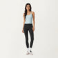 Spaghetti Strap Scoop Neck Cami Top with Fitted Stretch Fabric and Minimalist Design