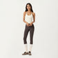 Spaghetti Strap Scoop Neck Cami Top with Fitted Stretch Fabric and Minimalist Design