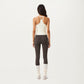Spaghetti Strap Scoop Neck Cami Top with Fitted Stretch Fabric and Minimalist Design