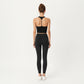 V-Neck Ruched Side Tank Top with Fitted Stretch Fabric and Sleek Contoured Silhouette